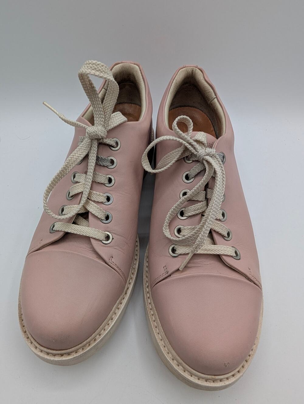 Samuel Hubbard Fast for Her Pink Leather Lace Up Comfort Shoes Oxfords Size 8
